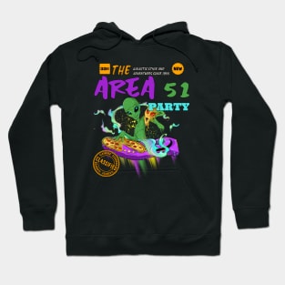 Pizza Party Space Alien DJ Hoodie